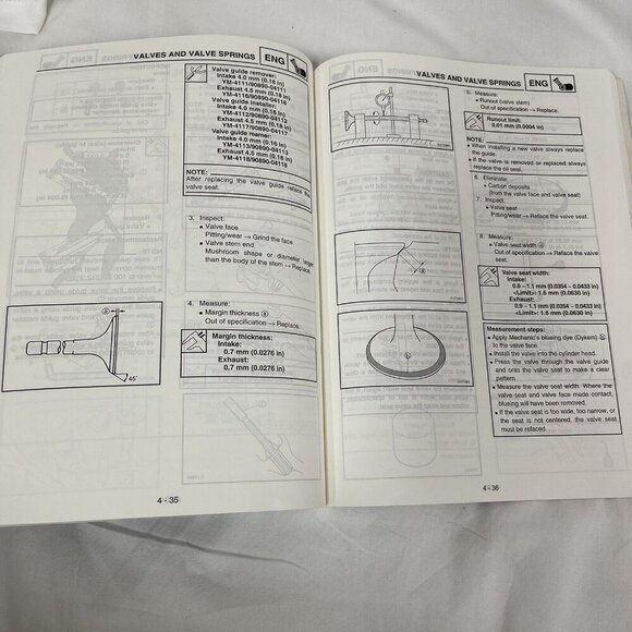 OEM 2001 Yamaha YZ250FN Genuine Owner's Service Manual LIT-11626-14-46 - Picture 3 of 11